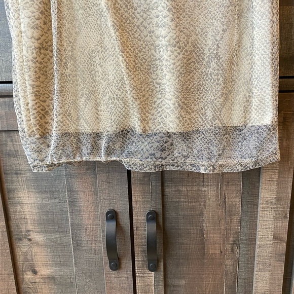 Late 90s snakeskin mesh print maxiskirt - Picture 10 of 12